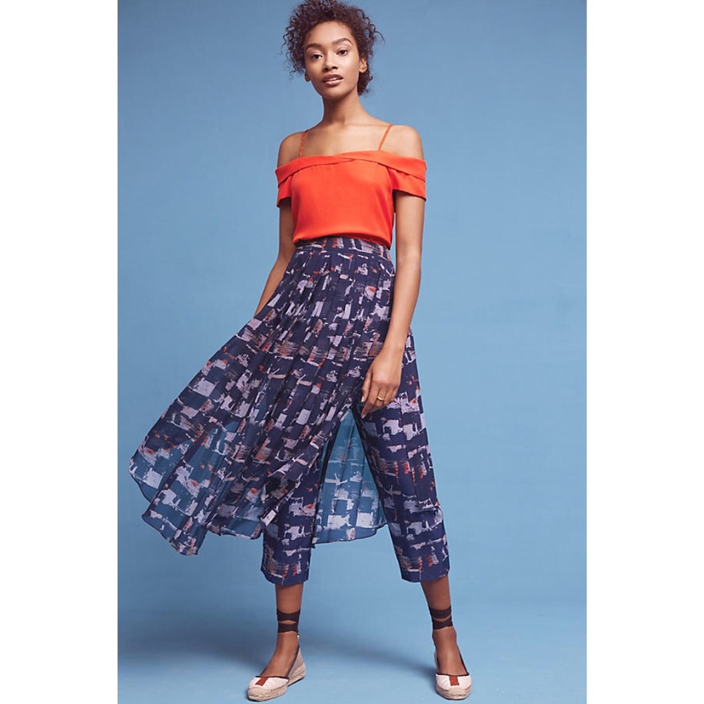 Anthropologie Skirted Waterfront Pants